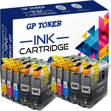 10x Tinte für Brother GP-B223XL cmykk X2 GP (1/5)