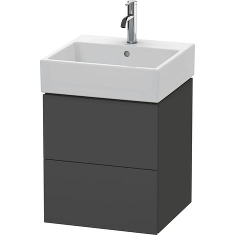 Duravit L-Cube Waschtischunterbau wandhängend, 2 Schubkästen,