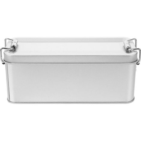 Dekorative Keksdose, kreative Keksdose, Aufbewahrungsdose für Snacks-15.5x6cm-Silver (1/4)