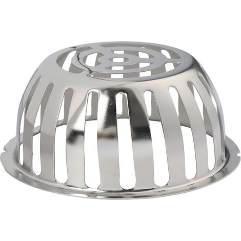 Grille de pour sol Balcon Toiture Anti Bouchon Grille de pour(125mm),Acier inoxydable pour robuste, anti , empêche pour feuilles et rats (1/5)