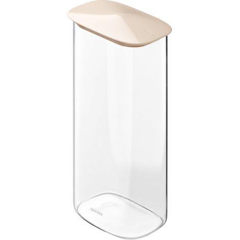 Guzzini Barattolo Vetro Borosilicato Fresh&Style Rettangolare Argilla 2,1Lt