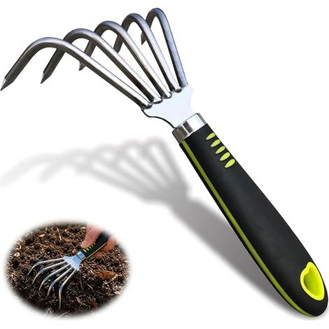 Râteau de Jardin pour déterrer Les Coquillages, Vert (1/5)