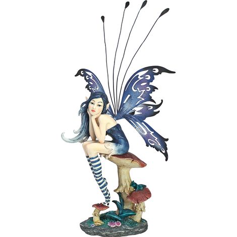 Design Toscano QS232725 Statua Zaffiro, la Fata Pepperwand, Multicolore (1/4)