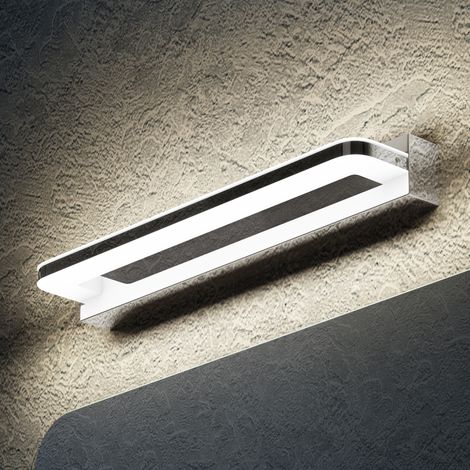 Spiegelleuchte 40cm LED Badlampe  Spiegellampe, 4000K Badezimmer Lampe  LED Wandleuchte Chrom 9W SparkLuxe