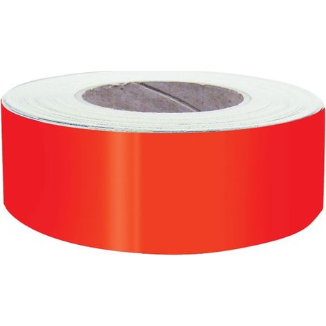 Nastro adesivo fluorescente ad alta visibilità rosso 3M™ - Larghezza: 50mm - Lunghezza: 1 metro (1/4)