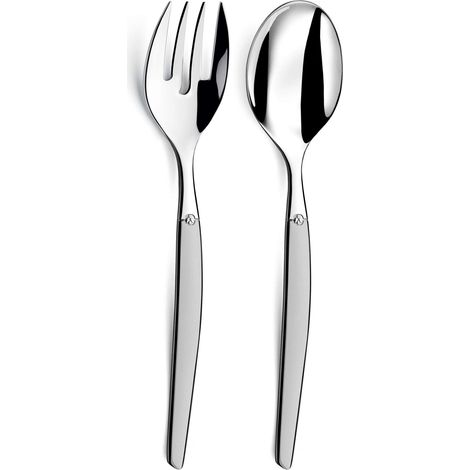 Jet Sablé, 2 Couverts de Service ou Couverts à Salade, Inox (1/4)