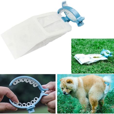20 Sacs + Clip Clip Avec Queue En Silicone Sacs Hygiéniques Pour Le Ramassage Des Selles L
