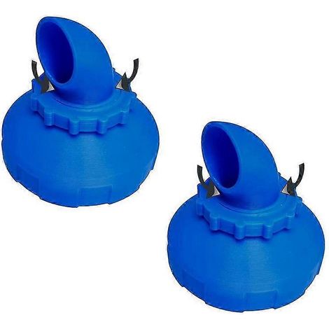 Buse d'entrée d'air rotative à 360° pour piscine, compatible avec les diffuseurs d'air, diamètre 32/38, bleue. (1/4)
