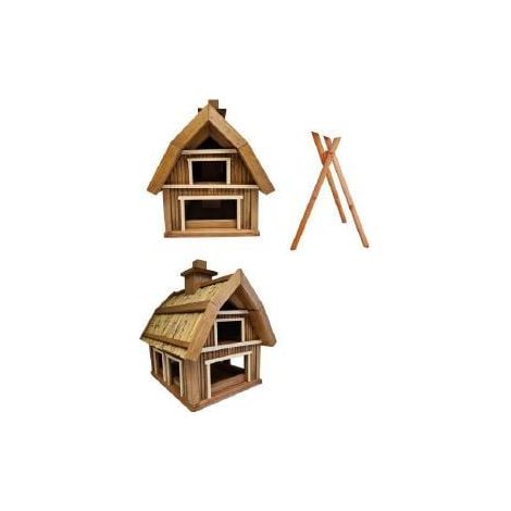 Vogelfutterhaus Villa Pia mit Ständer LxBxH  36 x 46 x 42/85 cm Vogelhaus (1/3)