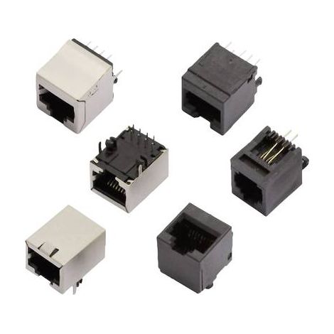 Embase RJ11 femelle MH Connectors MHRJJ64NFV 2101-0110-14 RJ11 embase femelle, verticale Pôle: 6P4C noir 1 pc(s) A974541 (1/2)