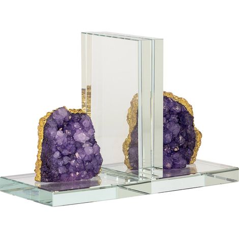 Support Livre Agate Élégance & Esthétique - Améthyste Cristal Violet Éclatant (1/5)