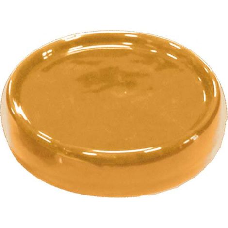 Porte Savon en Céramique "Bullea" 10cm Ocre (1/3)