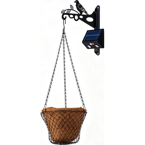 Applique murale solaire LED pour extérieur, lumière blanc chaud, décoration de jardin, détection de présence, 1 pièce (1/5)