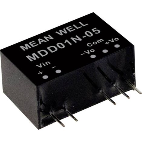 Module convertisseur CC/CC Mean Well MDD01L-12 Nbr. de sorties: 2 x 42 mA 1 W 1 pc(s) Q121492 (1/2)