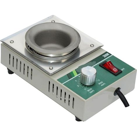 Pot à souder sans Plomb ZB50D, Plaque de Bain à dessouder 200W 50mm 200W 200-450 degrés, Micro Pot à souder(Lead) (1/4)