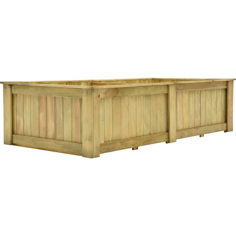 Jardinière Bois de Pin 196 X 100 X 50 cm. Très tendance. Jardin, Patio, Balcon (1/5)