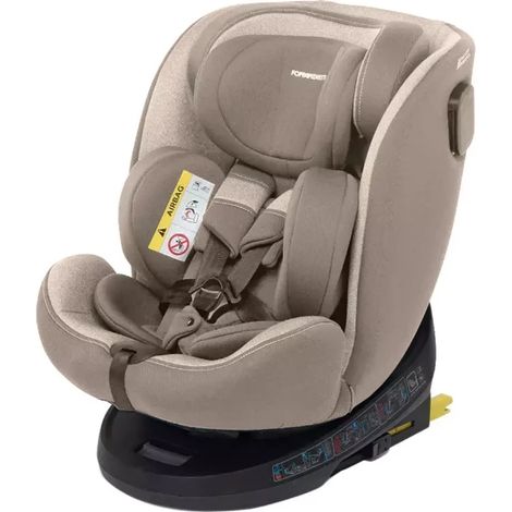 Foppapedretti Seggiolino Auto Circle I-Size Girevole 360° Isofix 40-150 Cm 0-12 Anni Sand