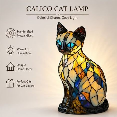 Glass Cat Lamp That Makes Any Room Feel Magica Glass Cat Lamp -