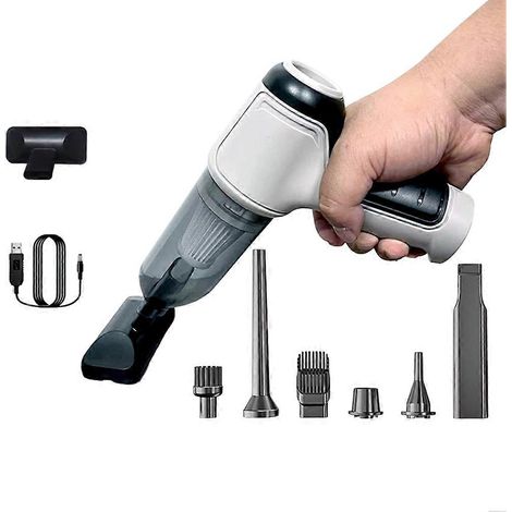 Aspirateur sans fil multifonctionnel, ultra-silencieux et portable pour une utilisation à domicile et en voiture, avec une puissance d'aspiration allant jusqu'à 12 000 Pa. (1/5)