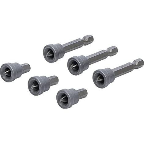 CSPARKV - Juego de 6 brocas pequeñas con tope de profundidad para placas de yeso - Multicolor - Hexágono macho - Hendidura en cruz