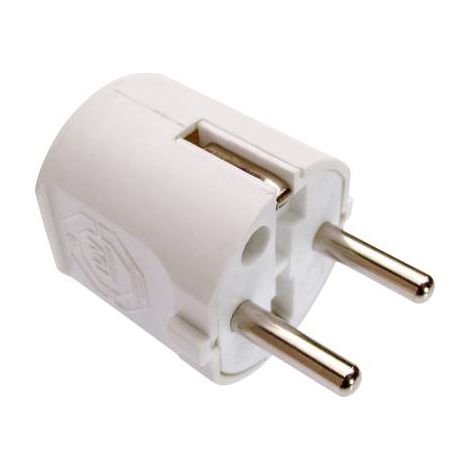 Schutzkontaktstecker Zentralstecker weiß bis 1,5mm² IP20 (1/2)