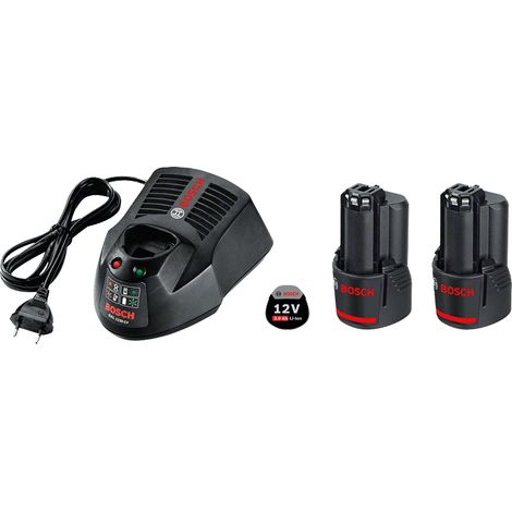 Bosch Starter-Set 12 V mit 2x GBA 12 V 3,0 Ah Akku und GAL 1230 CV Ladegerät