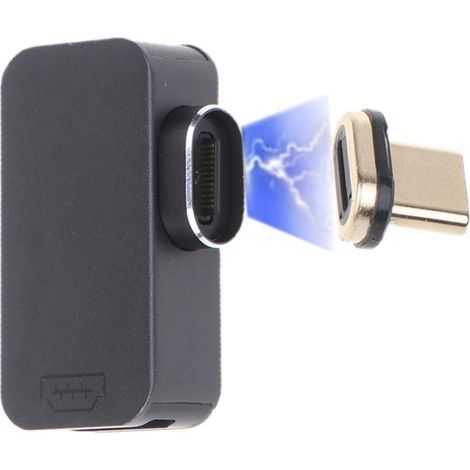 Magnetischer USB-C-zu-HDMI-2.0-Adapter, 4K-kompatibel bei 60 Hz, 90°-Winkel (1/4)