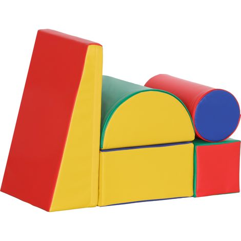 Module en 5 parties pour favoriser le développement de la motricité des bébés, parcours de motricité en mousse EPE pour enfants d'âge préscolaire, multicolore