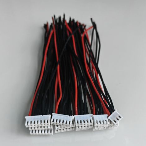 15 Pièces 2S/3S/4S/5S/6S Batterie Chargeur D'équilibre Câble Fil JST XH Connecteur Plug Adapter, RC LiPo Batterie Balance Chargeur Câble Connecteur Fil 22AWG