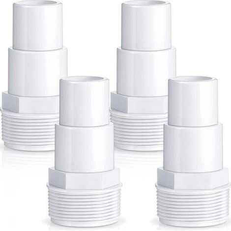 Adaptateur de tuyau combiné pour pompe de filtration de piscine, remplacement pour pompe de piscine hors sol, filtre, écumoire, compatible avec les adaptateurs Hayward SPX1091Z7 et SPX1091Z4 (4 (1/4)