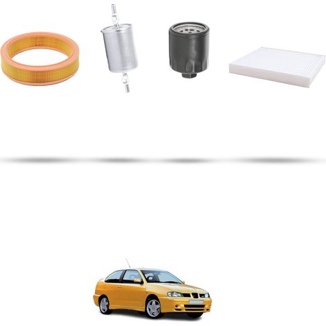 Kit tagliando 4 filtri compatibile con Seat Cordoba II 1.6i 55kw dal 1999 (1/5)