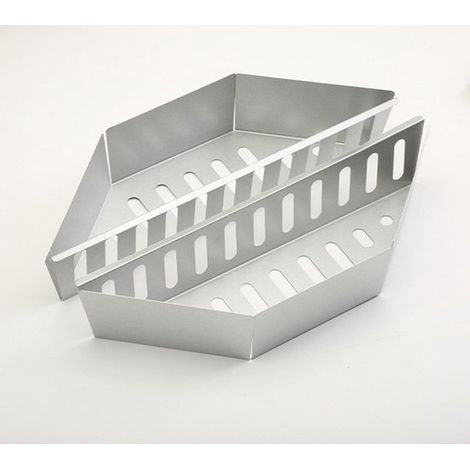 Set di attrezzi per barbecue - Cestelli per carbone in 2 pezzi, per cottura diretta e indiretta, accessori per barbecue (1/2)