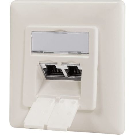 Prise réseau LogiLink NP0128 débit 10 Gigabits installation encastrable