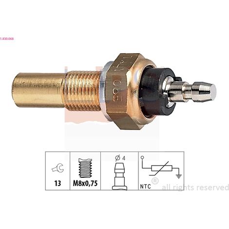 Sonde, température du liquide de refroidissement EPS 1.830.068 MAZDA 8569-18-510