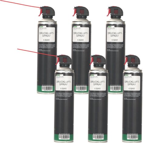6x Druckluftspray 6 Bar (1/5)