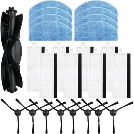 Brosse Latérale - Filtre Hepa - Chiffon - Rouleau - Pour Robot Aspirateur Honiture G20 - 8 Pièces (1/4)