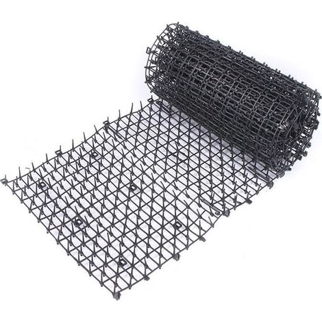 Anti-Chat avec Pointes, Grille Tapis Anti-Chat Anti-Chiens, Pointes Répulsif Dissuasif pour Chat Chien Animal, Pic Anti-Chat Anti-Chat avec Pointe pour Jardin, Clôtures, Canapé 45cmx2M (1/3)