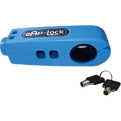 Antivol de poignée de sécurité robuste pour moto, universel et facile à utiliser, idéal pour les accessoires de moto et la protection des scooters (bleu). (1/5)