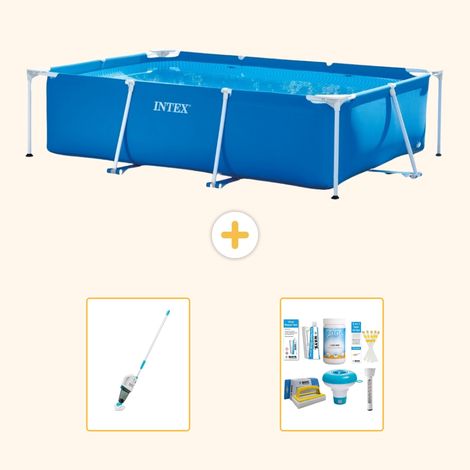 Intex Piscine Tubulaire Rectangulaire - 300x200x75 cm - 3-pièces S22351 (1/5)