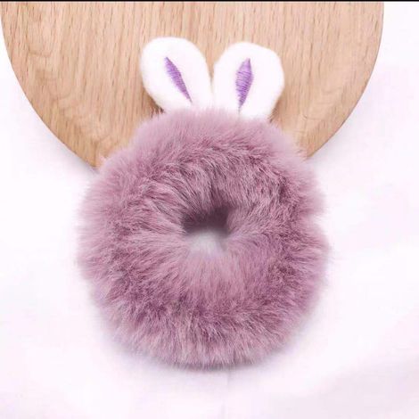 Élastique À Cheveux En Fourrure Synthétique - Accessoire Queue De Cheval Doux Et Résistant - Pour Femmes Et Filles - Lot De 2