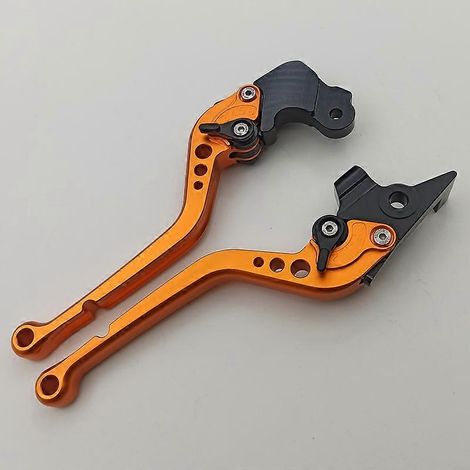 Il convient aux motos BMW F650CS Scarver, avec freins modifiés, poignées de klaxon et tiges de commande en alliage d'aluminium (tige longue orange). (1/5)