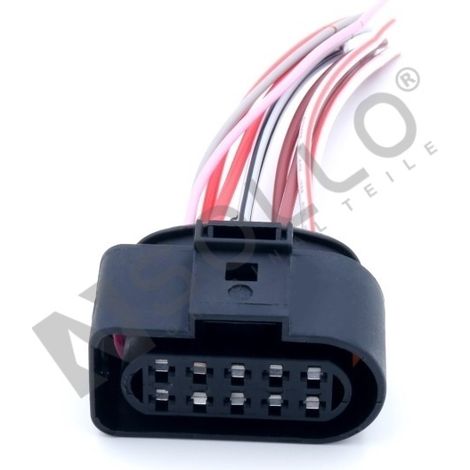 Sollo Kabelreparatursatz Hauptscheinwerfer für VW SKODA SEAT AUDI 6R0973735 für T4 TRANSPORTER Kasten Pritsche POLO III CADDY II GOLF III SHARAN