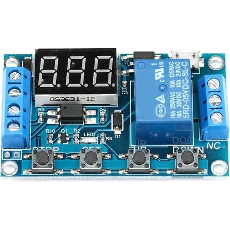 Alimentation CC 6-30 V, support USB, affichage LED 5 minuterie de (1/5)