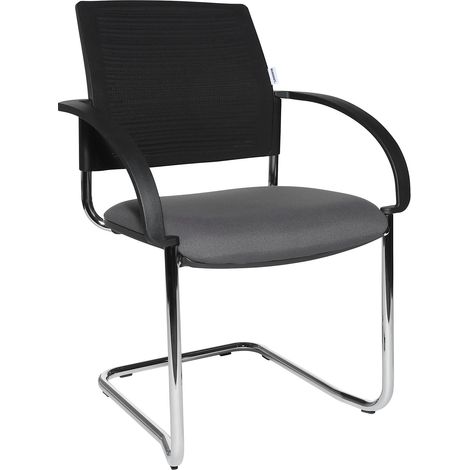 eurokraft pro, Chaises à piétement luge, lot de 2, dossier (1/5)