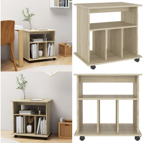 Rollschrank Sonoma-Eiche 60x45x60 cm Holzwerkstoff - Rollschrank - Schreibtischschublade - Büroorganisation - Stauraum - Regal - Home & Living (1/5)