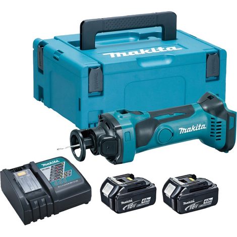 Makita DCO180RMJ 18v Lithium Cordless Drywall Cut-Out Tool Cutter 2 x 4.0ah Batt (1/3)