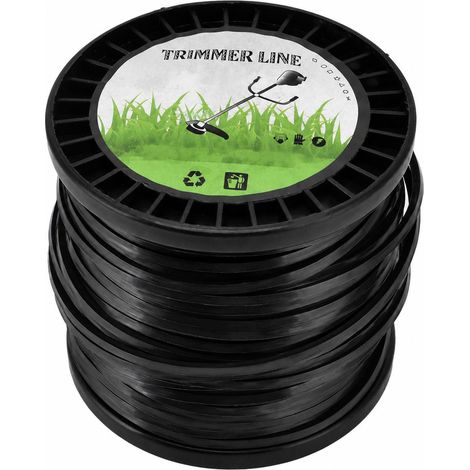 Fil de coupe rond pour débroussailleuse Husqvarna 3,3 mm, noir, haute efficacité de coupe, compatible avec la plupart des tondeuses à gazon, usage agricole, 50 m (1/5)