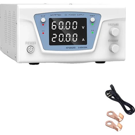 Fuente de alimentación, voltaje ajustable, alta capacidad de corriente, KPS6020D 60V 20A (1/2)