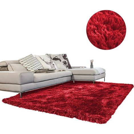 Alfombra Shaggy Strado 200x300 BloodyRed para sala de estar (1/3)