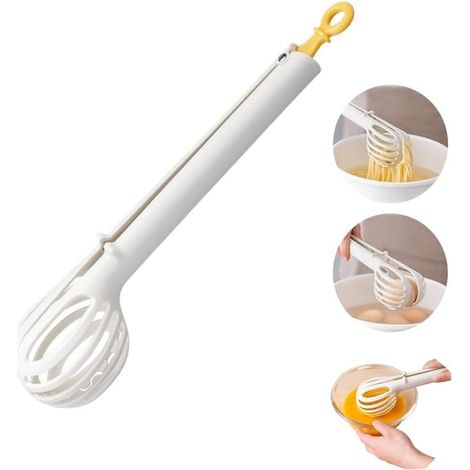 Batteur à œufs et appareil à pain multifonctions 2 en 1 pour œufs brouillés et pain. Batteur manuel portable.-AquaForge (1/5)